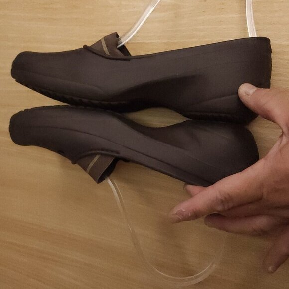 Crocs Juneau Brown Ballet Flats 7W - Picture 5 of 7